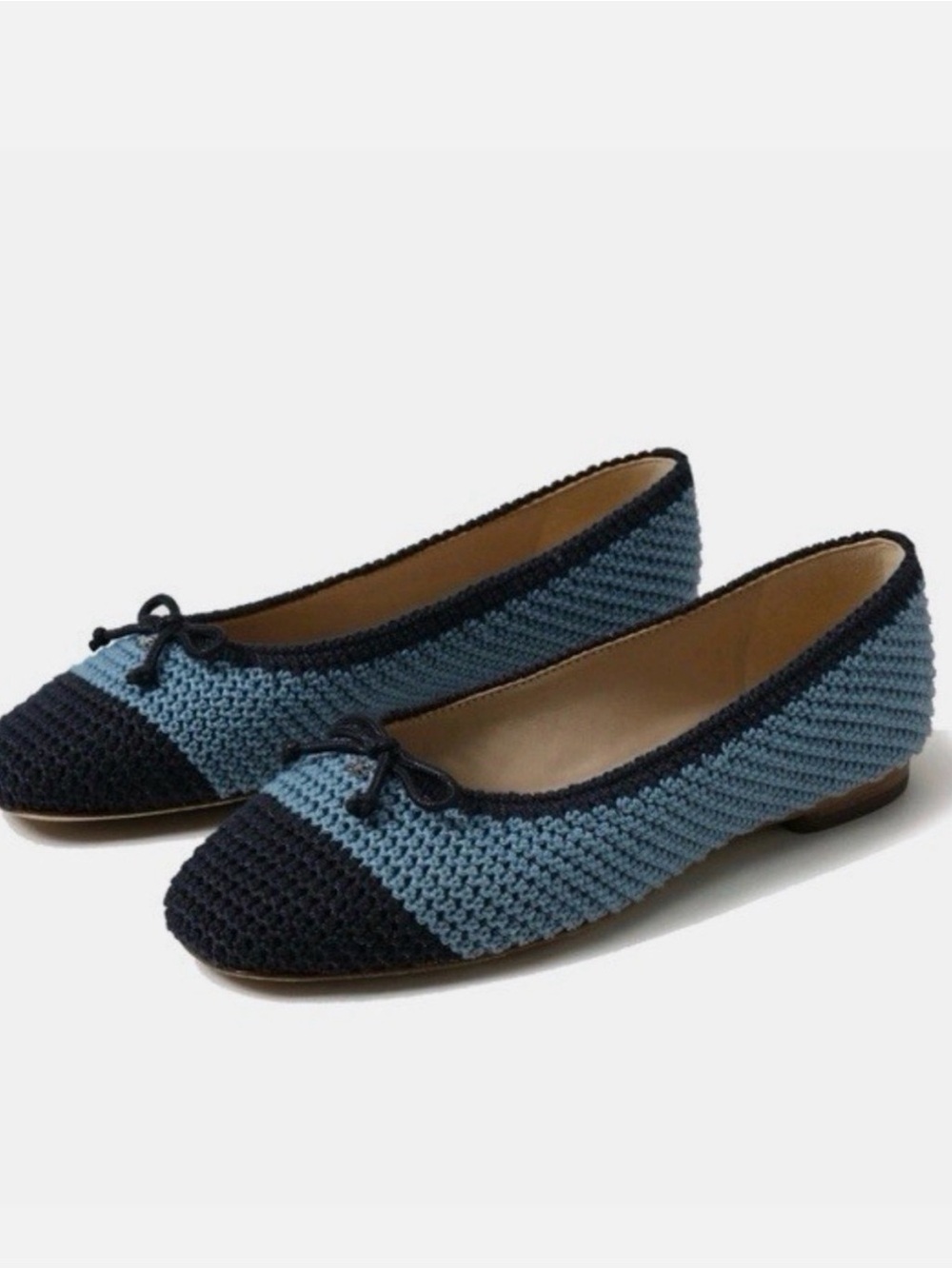 Sam Edelman Madison Blue Crochet Ballet Flats size 6